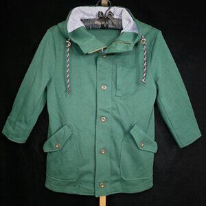 Blue Tornado Women's Button Zip Jacket Hoodie M